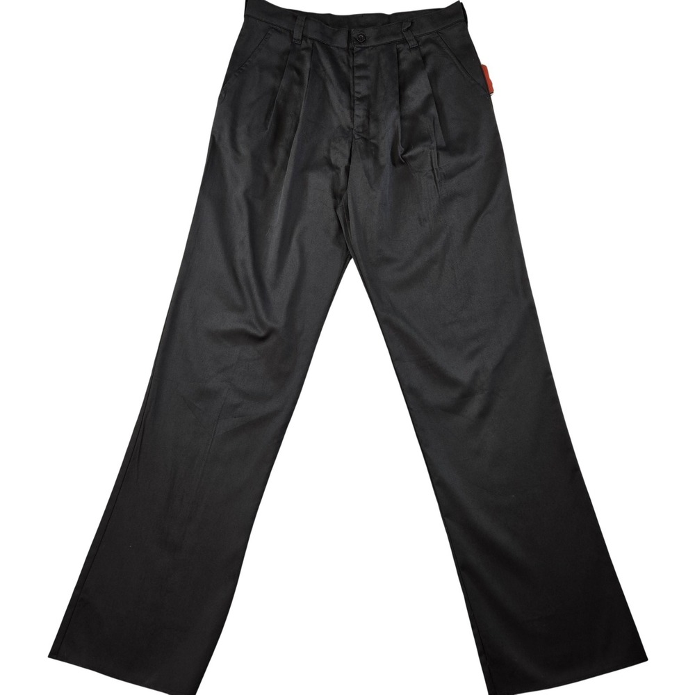 Chef Works Pants Mens‎ 34x37 Black Dress Pants Pleated Workwear Pockets